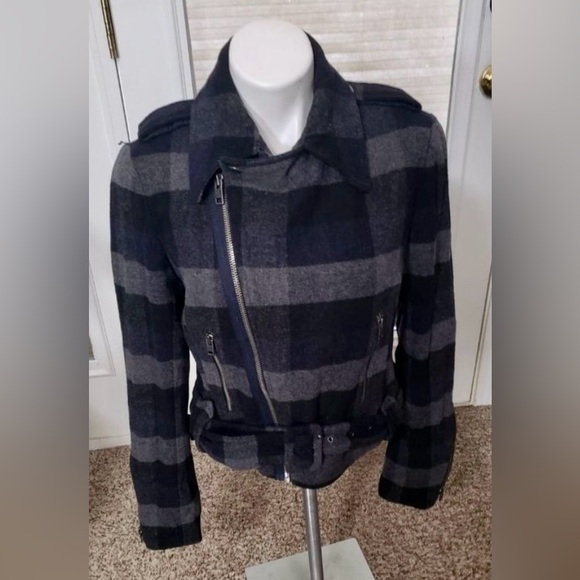 EUC American Eagle Wool Blend Moto Jacket - Picture 2 of 5